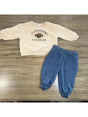 Carter's Baby Boy Long sleeve crew neck Football matching set - 9M